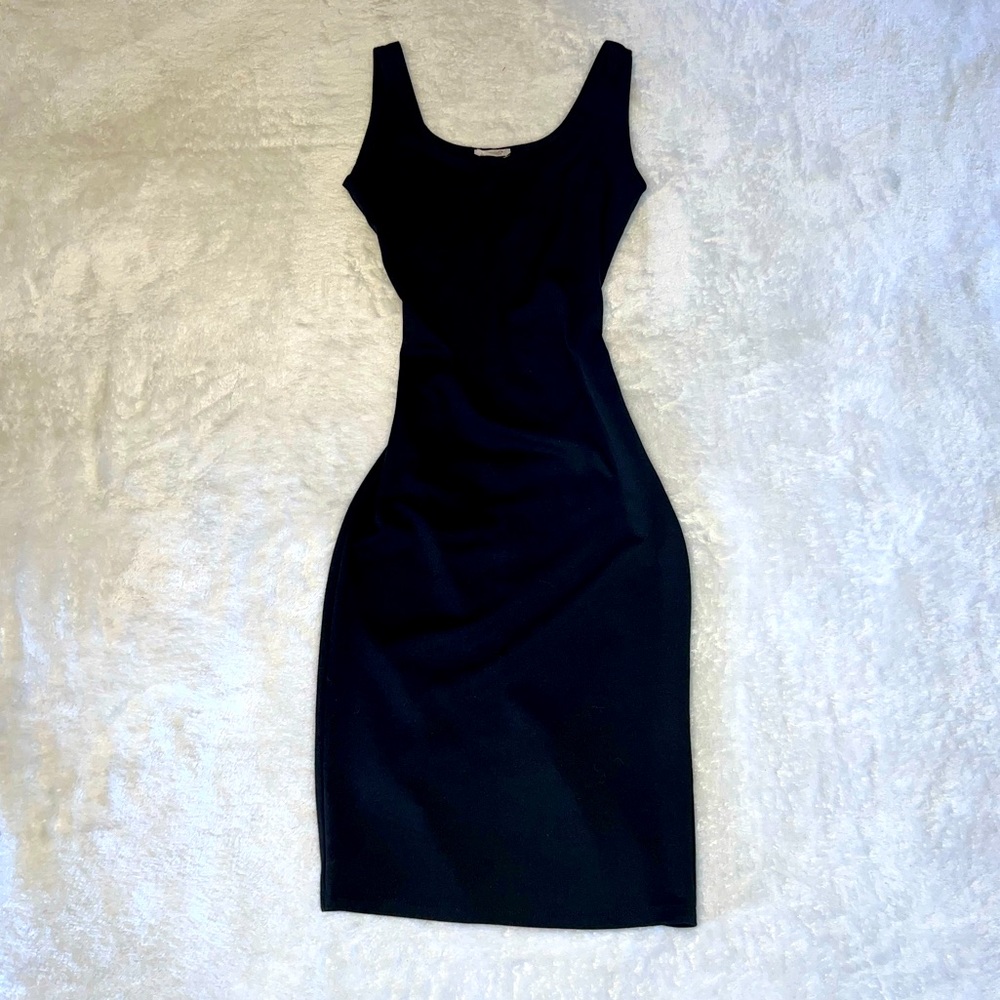 Owl Fish Black Mini Dress